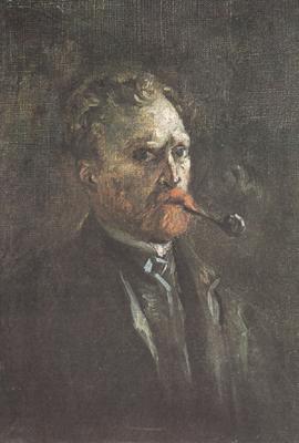 Vincent Van Gogh Self-Portrait with Pipe (nn04) oil painting image